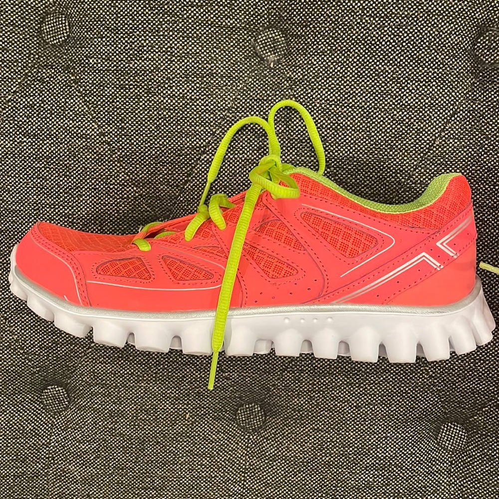 Champion C9 Advanced- Coral and Lime Green Sneakers
